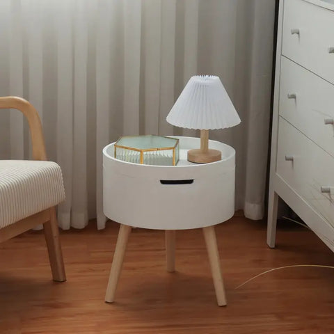 Stylish - Practical Open-Top Storage Side Table-2