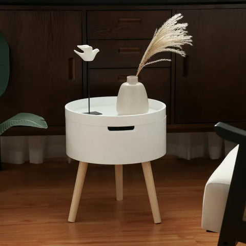 Stylish - Practical Open-Top Storage Side Table-3