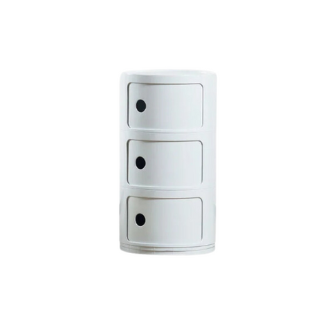 Round Bedside Table - Plastic Bedside-0