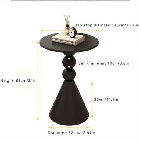 Black Style Iron Art Side Table