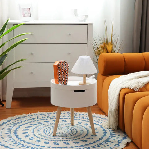 Stylish - Practical Open-Top Storage Side Table-4