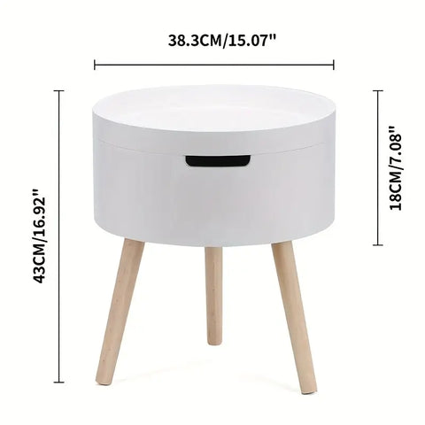 Stylish - Practical Open-Top Storage Side Table-1